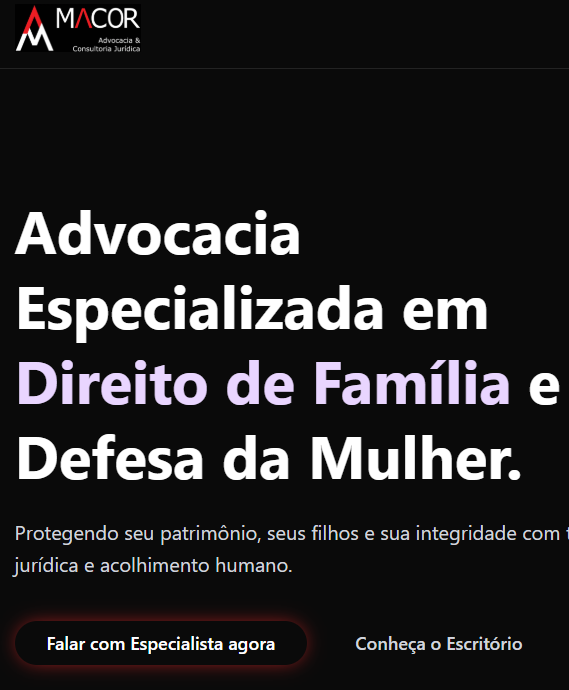 Macor Advocacia Website